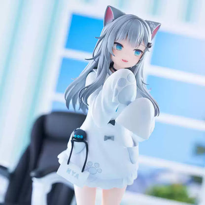 Shadora Amashiro Natsuki figurine with detailed anime character design, wearing a colorful outfit and holding a small accessory.