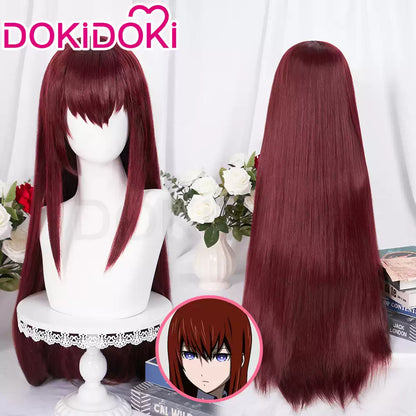Makise Kurisu cosplay costume from Shadora, featuring character-inspired details and accessories displayed in the image.
