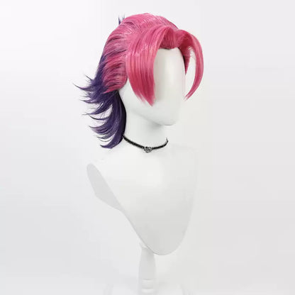 Shadora Heartsteel Kayn Peruk from League of Legends featuring a detailed, dark steel-themed cosplay wig with intricate design.