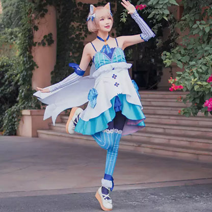 Felix Cosplay and wig from Re:Zero, featuring detailed costume and styled brown hair, by Shadora.