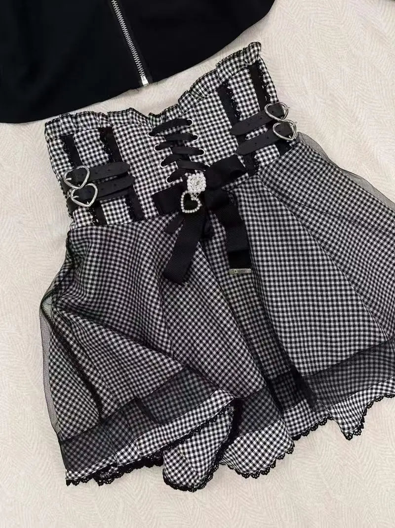 Eprolo long sleeve blouse and fiyonklu mini skirt set, stylish fashion ensemble with matching top and skirt in the image.