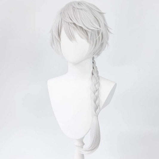 Nikolai Gogol cosplay with wig from Bungo Stray Dogs, featuring character costume and styled hair, ideal for cosplay enthusiasts