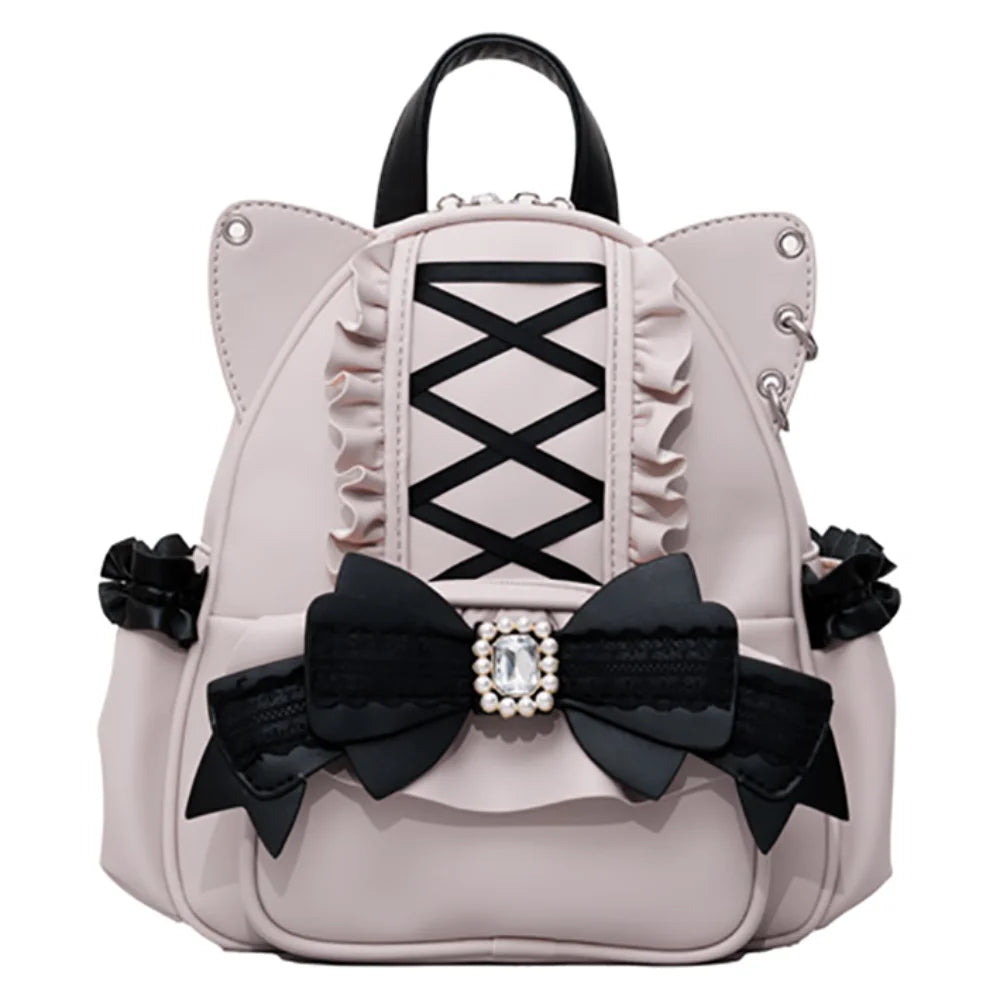 eprolo Japon Stil Kedi Kulaklı Omuz Çantası with cat ear design, featuring a compact, stylish look perfect for everyday use.