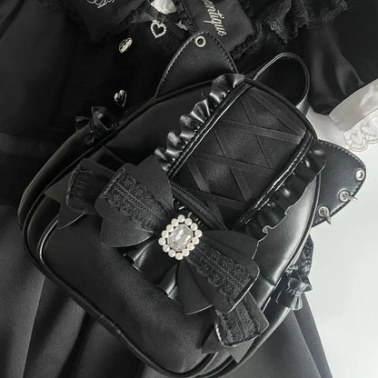 Eprolo Japon stil kedi kulaklı omuz çantası with adjustable strap and cat face design, trendy accessory for casual wear