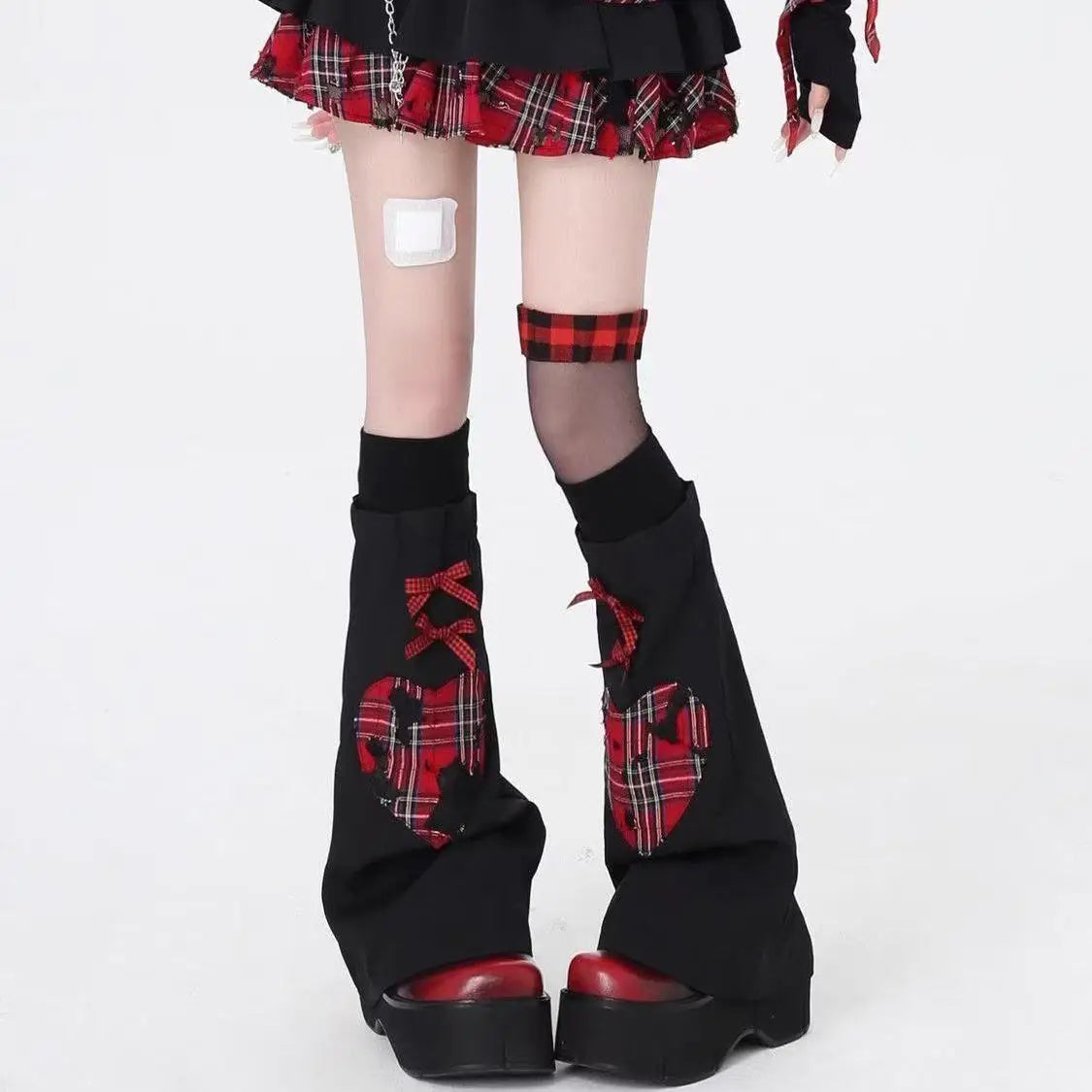 Eprolo punk style dust boots featuring bold black leather design with metal accents and rugged soles.