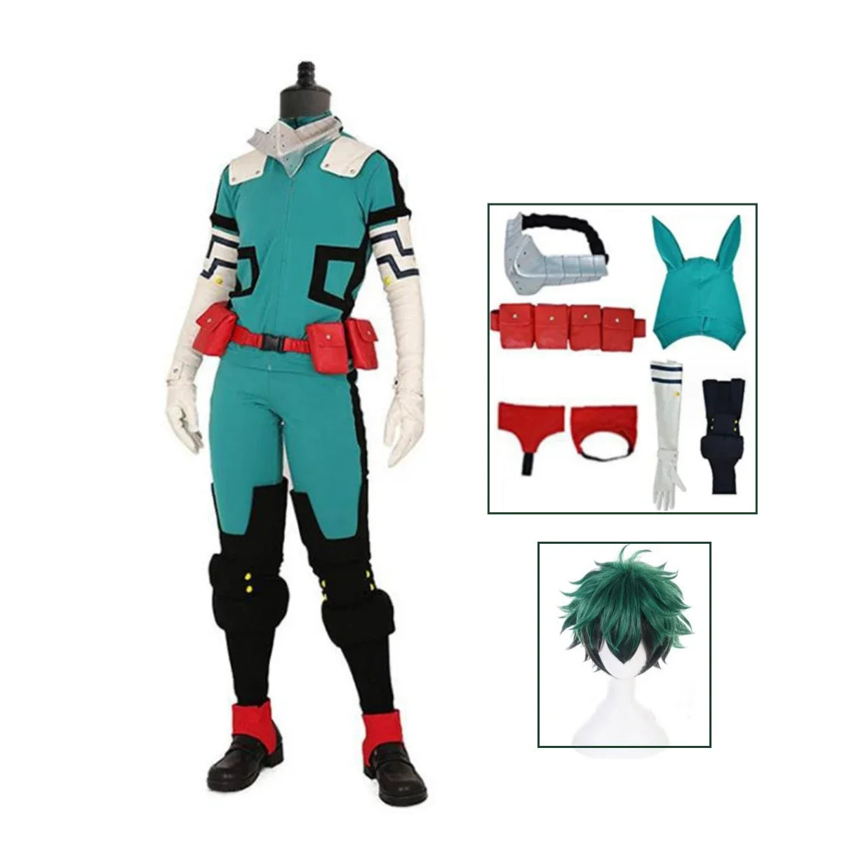 Izuku Midoriya Cosplay (&Peruk) - My Hero Academia