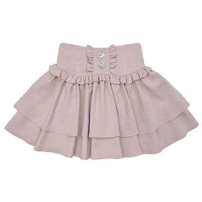 Eprolo Kristal detaylı pileli Lolita mini etek with sparkling embellishments and pleated design, stylish and eye-catching.