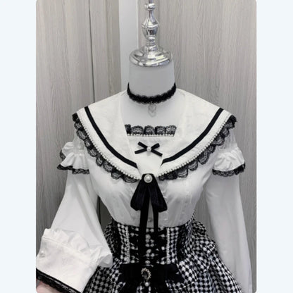 Dantel Yaka Lolita Bluz