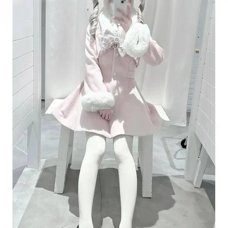Kürklü Yaka Kışlık Japon Kaban