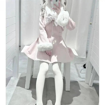 Kürklü Yaka Kışlık Japon Kaban