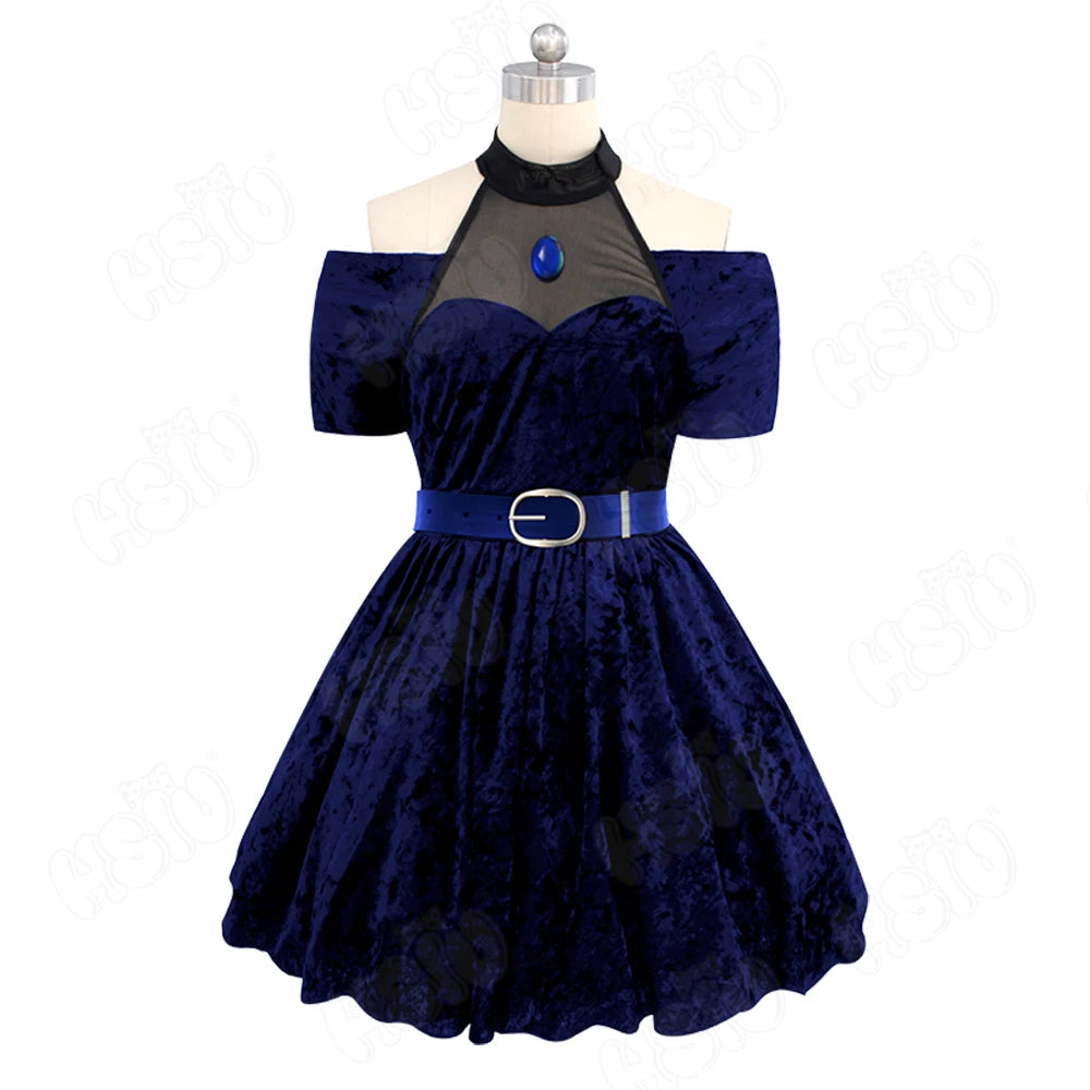 Mizi Cosplay Alien Stage costume with matching wig, featuring vibrant green alien design for cosplay or costume events.