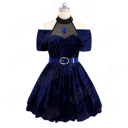 Mizi Cosplay Alien Stage costume with matching wig, featuring vibrant green alien design for cosplay or costume events.