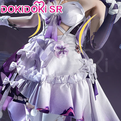 Honkai: Star Rail SR Kalite Castorice cosplay costume with attached wig, detailed and vibrant for cosplay or costume events.