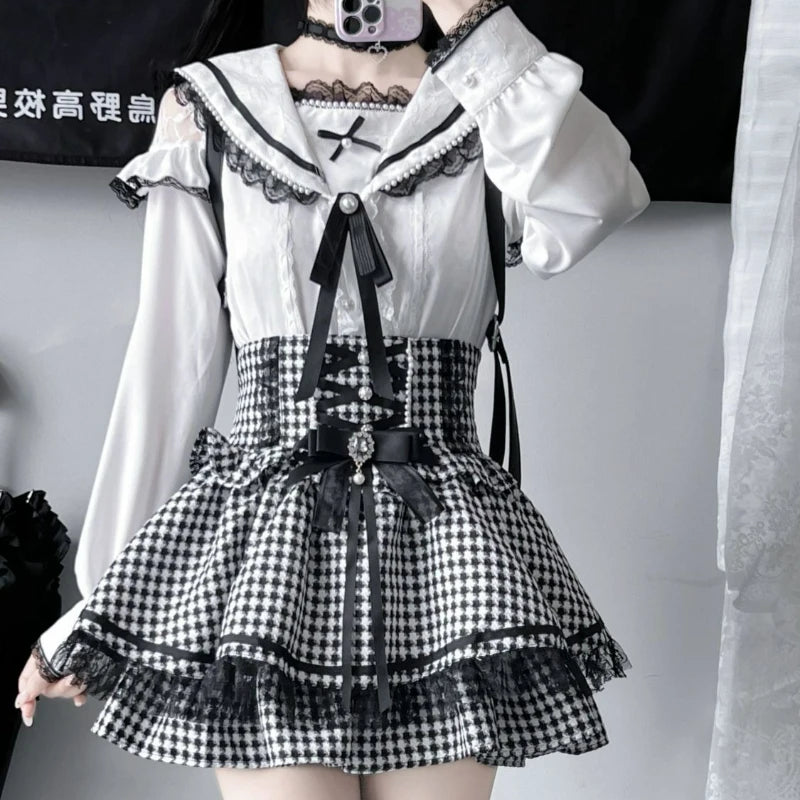 Dantel Yaka Lolita Bluz