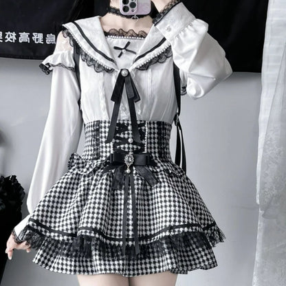 Dantel Yaka Lolita Bluz