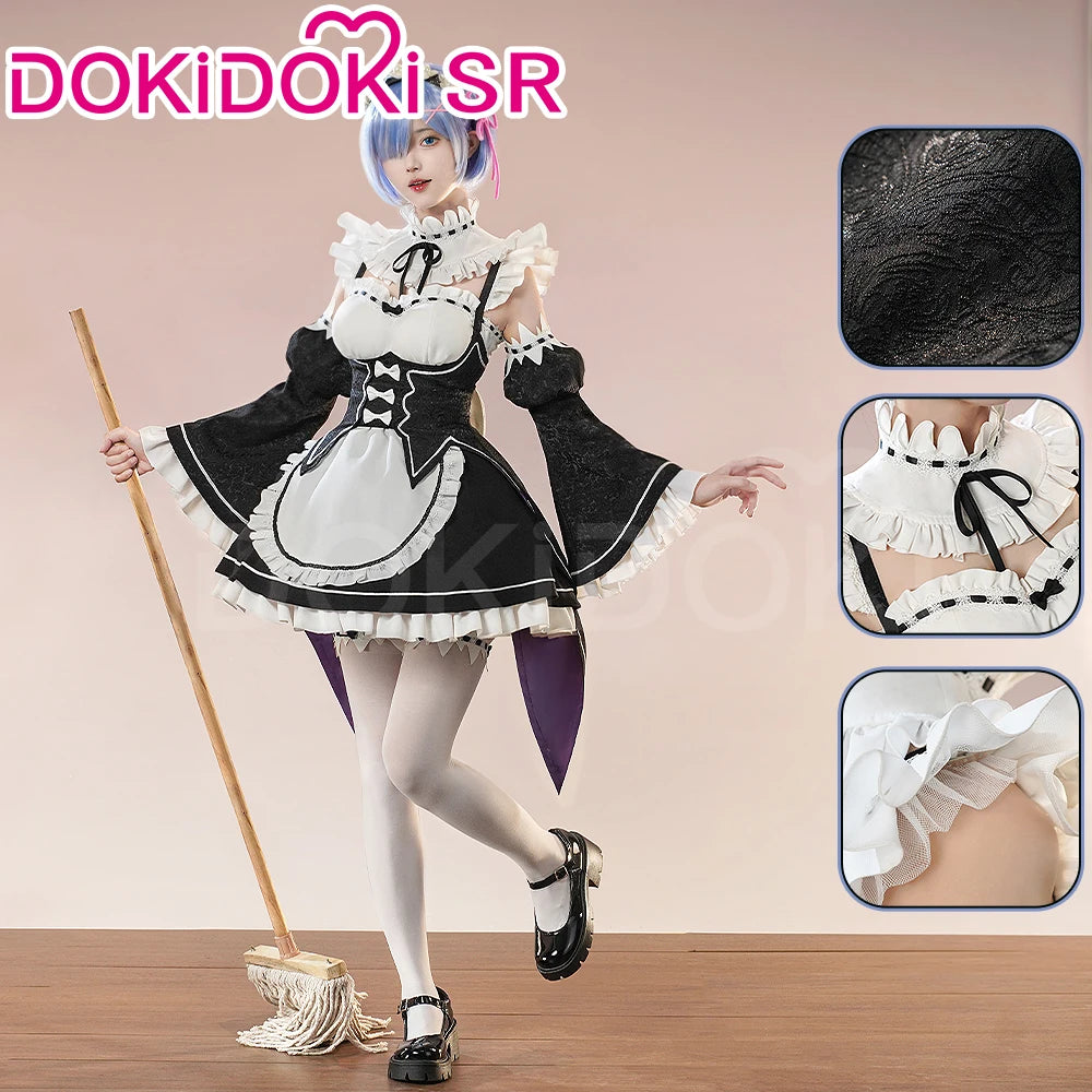 Re:Zero SR Kalite Rem Ram cosplay costume from eprolo, featuring detailed fabric and design suitable for cosplay and costume wear.