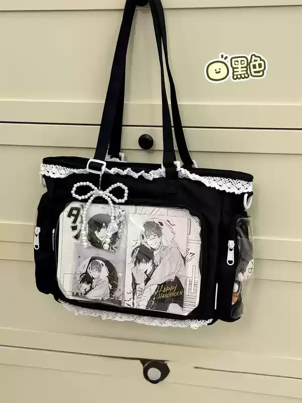 Eprolo Ballet Girl Ita Çanta crossbody bag with single shoulder strap, featuring a stylish Japanese-inspired design and vibrant colors.