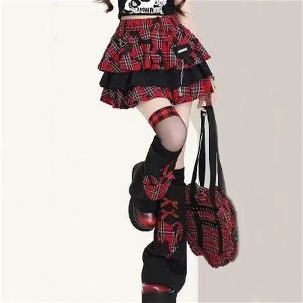 Eprolo punk style toe cap boots with distressed black leather and rugged design, showcasing bold fashion footwear.