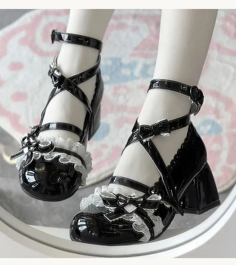 Elegant Fiyonklu Prenses model high heels by eprolo with a bow detail and stiletto heel on a neutral background.