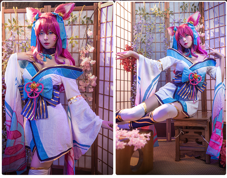 Ruh Çiçeği Ahri Cosplay (& Peruk) - Shadora