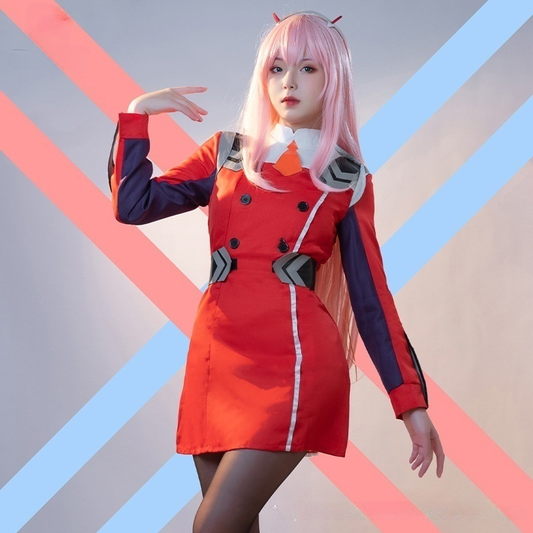 Zero Two Cosplay + Peruk