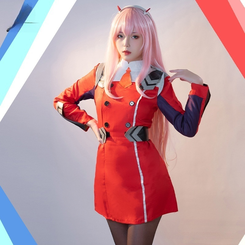 Zero Two Cosplay + Peruk - Shadora