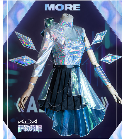 K/DA All Out Seraphine Cosplay + Peruk - Shadora