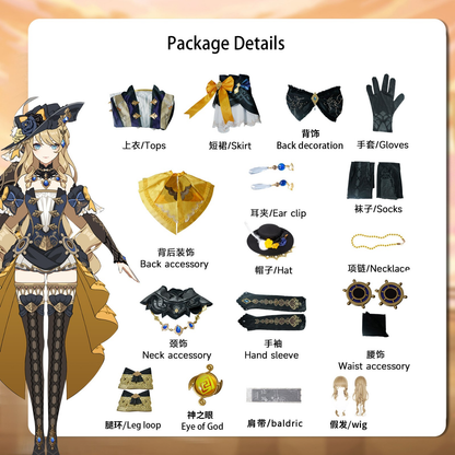 Navia Cosplay + Peruk (Yüksek Kalite)