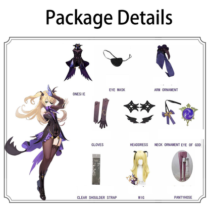 Fischl Cosplay + Peruk