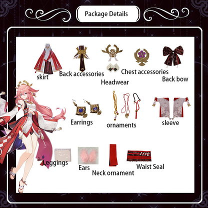 Yae Miko Cosplay (& Peruk)