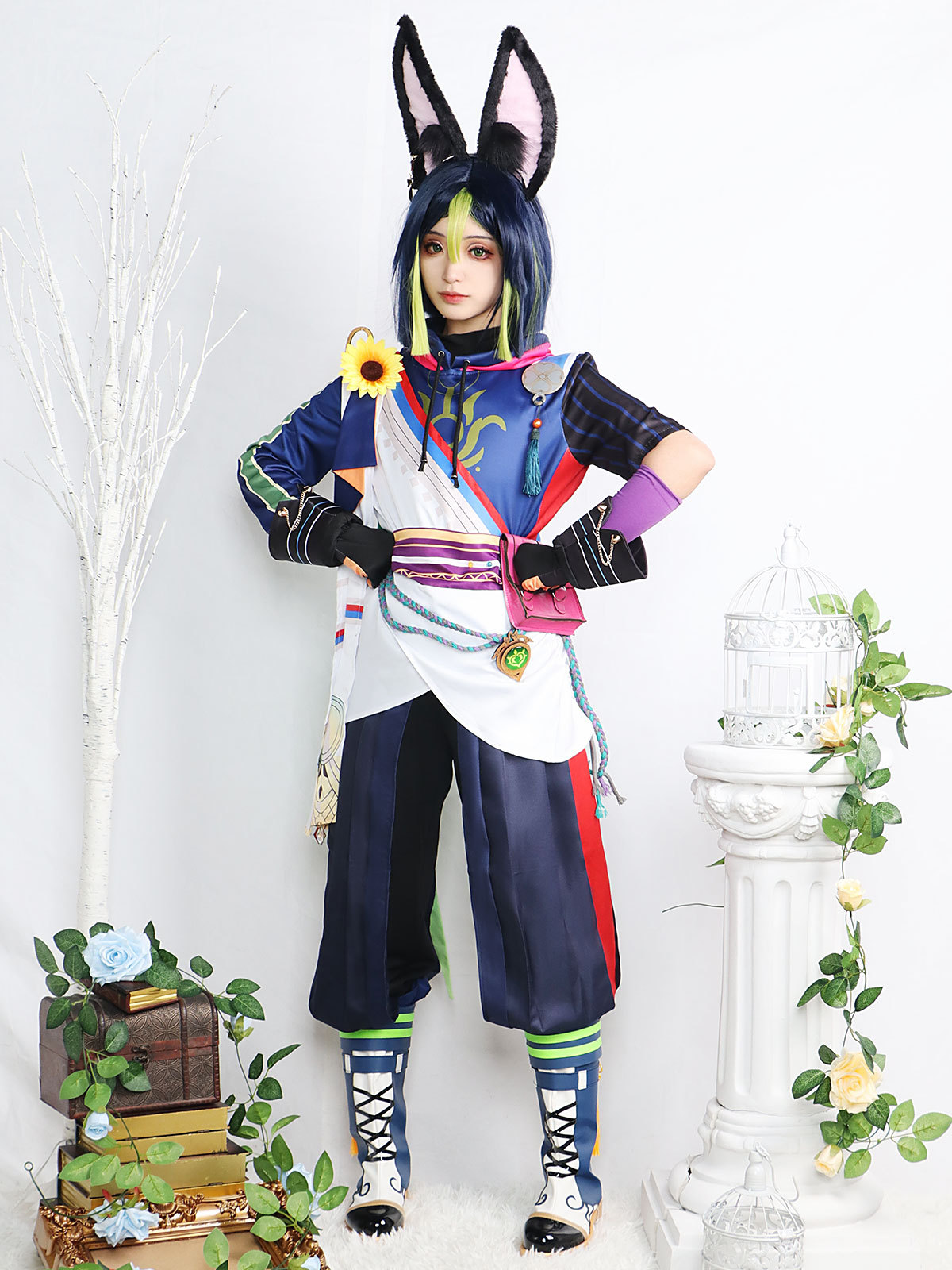 Tighnari Cosplay +Peruk