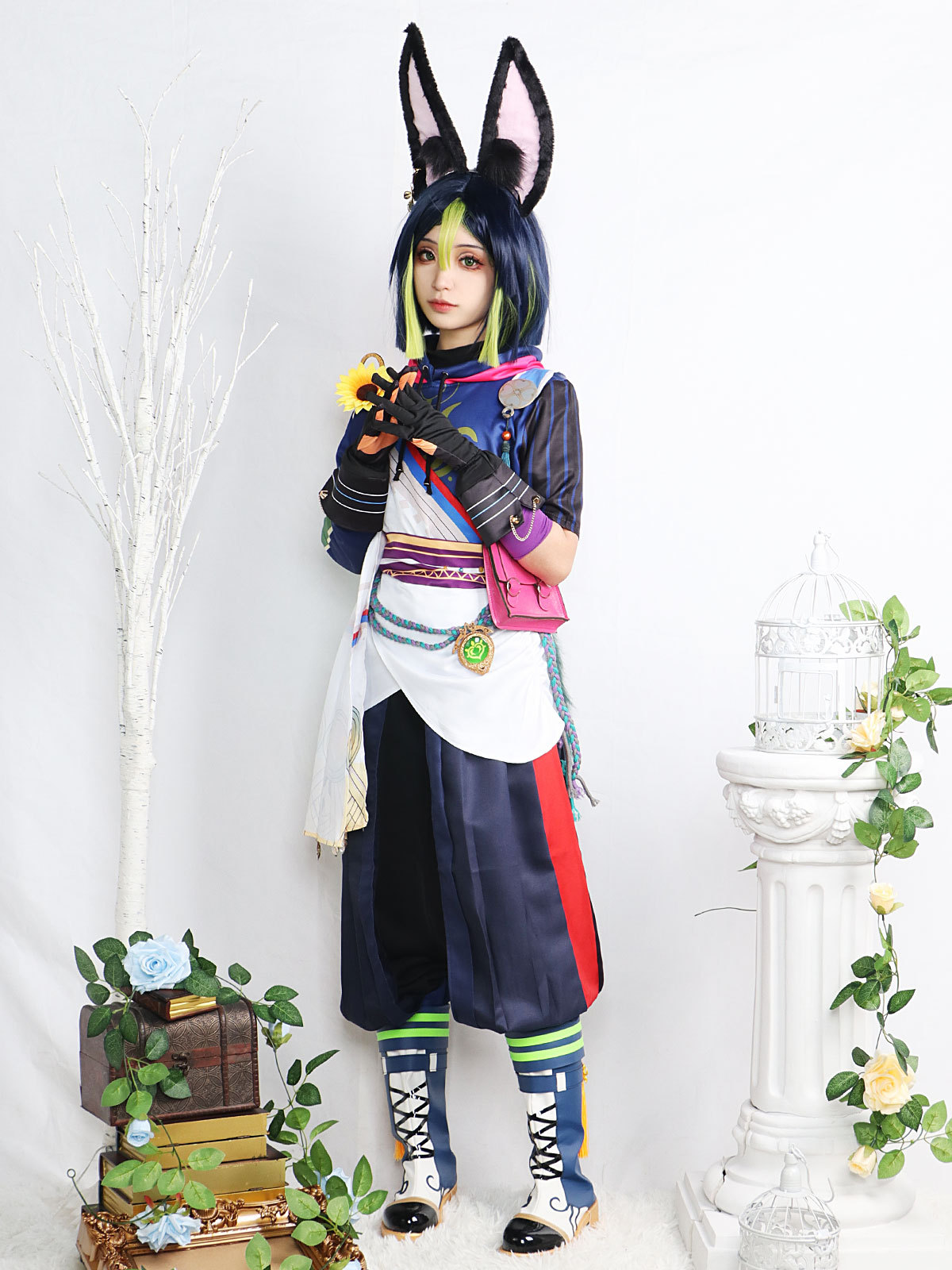 Tighnari Cosplay +Peruk