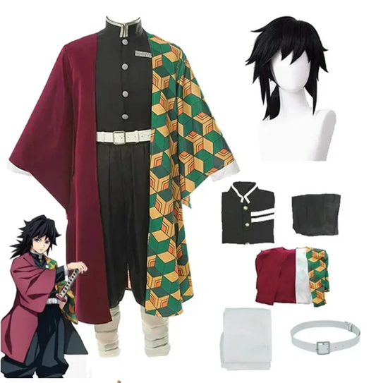 Tomiaka Giyuu Cosplay (& Peruk)