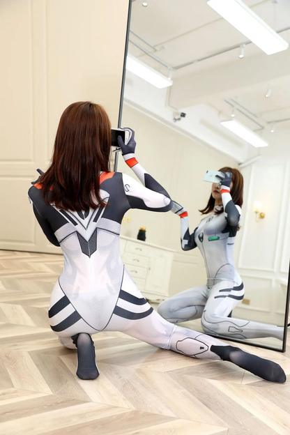 Rei Ayanami Cosplay Bodysuit (& Peruk) - Shadora