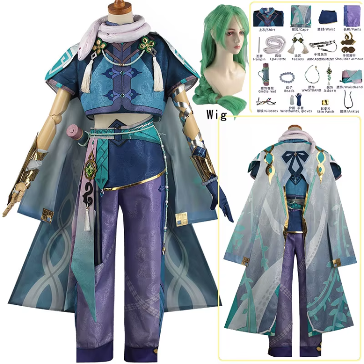 Baizhu Cosplay (&Peruk - Shadora