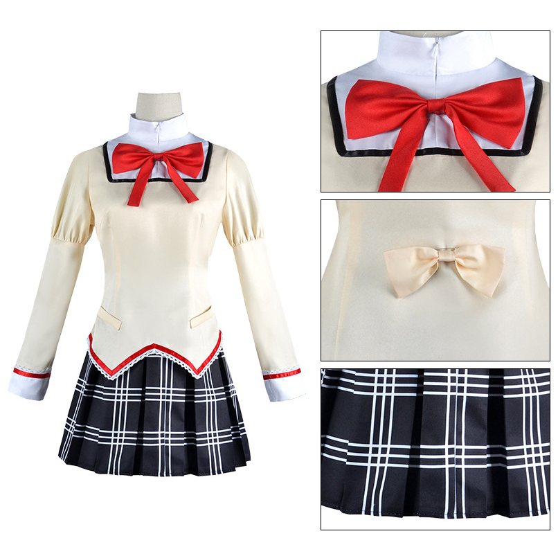 Madoka Magica Cosplay Üniforma (&Peruklar) - Shadora