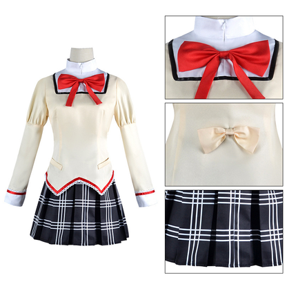 Madoka Magica Cosplay Üniforma (&Peruklar) - Shadora