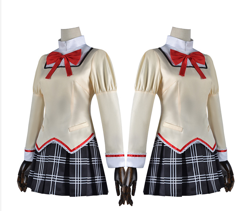 Madoka Magica Cosplay Üniforma (&Peruklar) - Shadora
