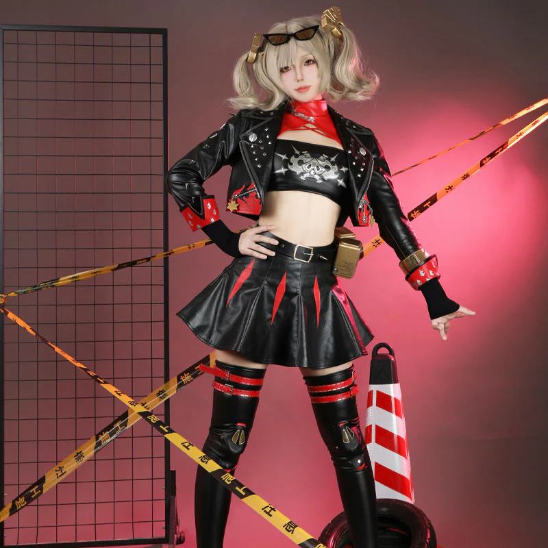 Shadora Burnice White Cosplay outfit featuring detailed design and fabric textures, perfect for costume events.