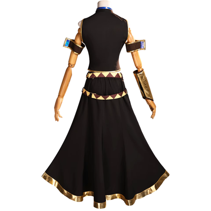 Megurine Luka cosplay costume by Shadora, featuring a detailed outfit and wig, perfect for anime conventions.