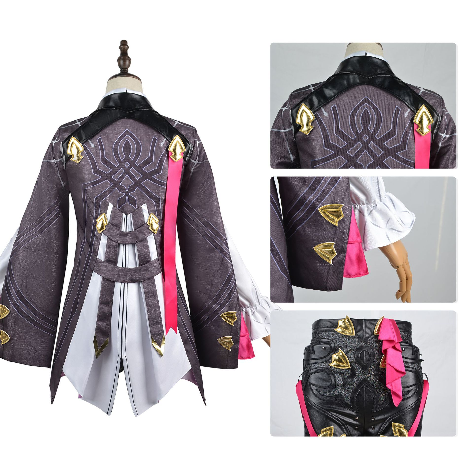 Kafka cosplay costume with high-quality wig from Shadora, featuring detailed design and vibrant colors.