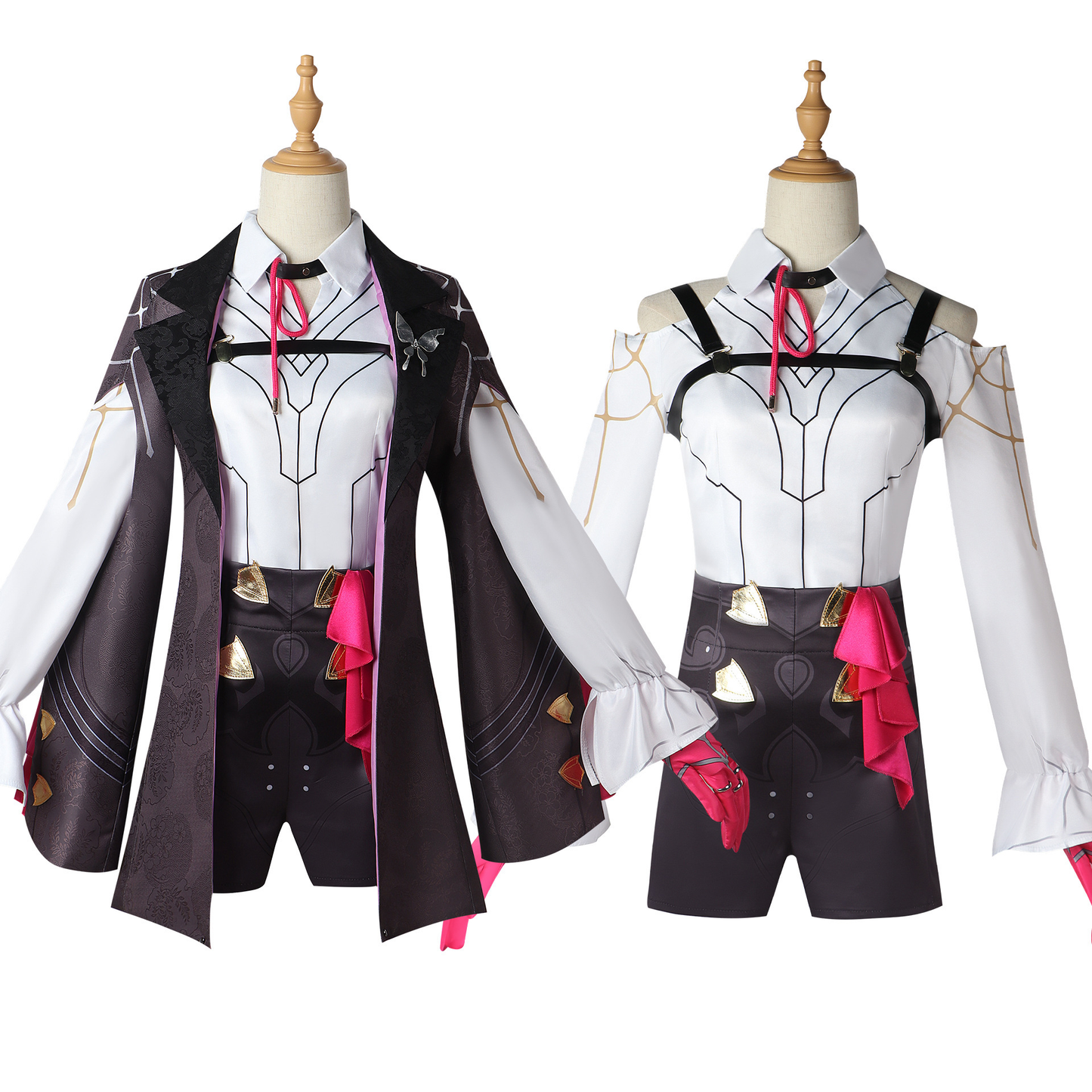 Kafka cosplay costume and wig by Shadora, featuring high-quality fabric and detailed design for an authentic look.