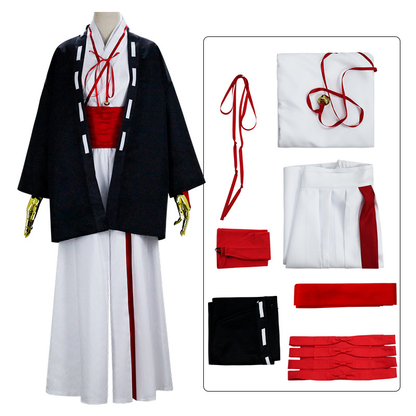 Shadora Asemon cosplay kimono featuring vibrant patterns and flowing fabric, perfect for themed events and conventions.