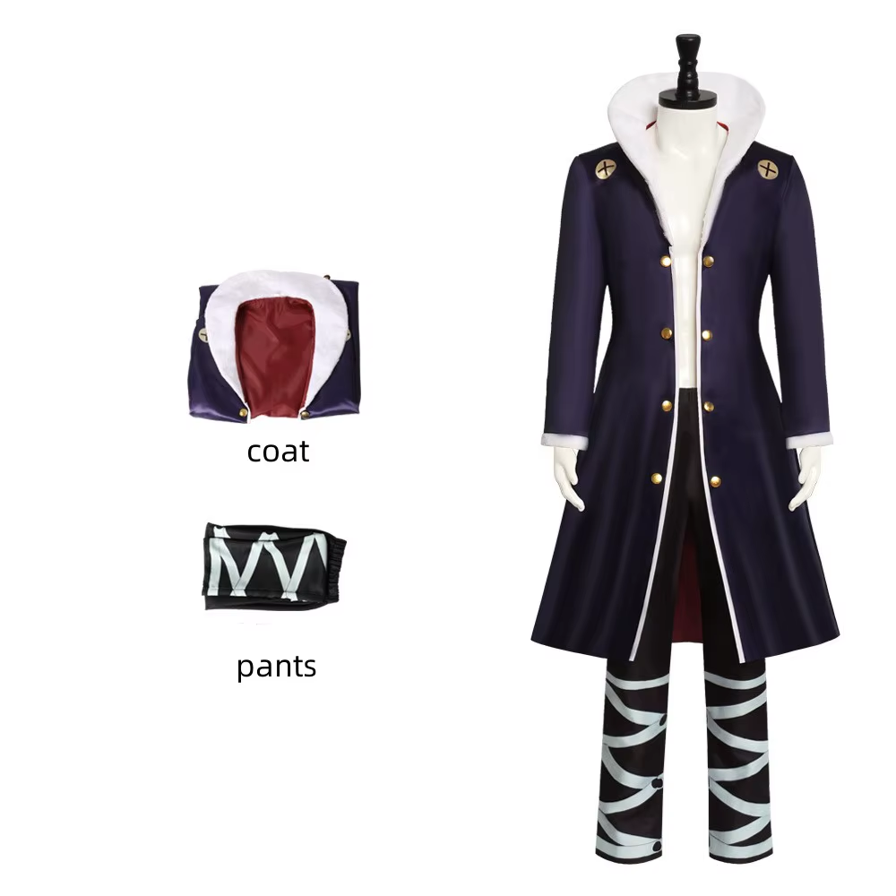 Shadora Chrollo Lucifer cosplay with wig, featuring detailed costume and accessories, ideal for anime fans and cosplay enthusiasts.