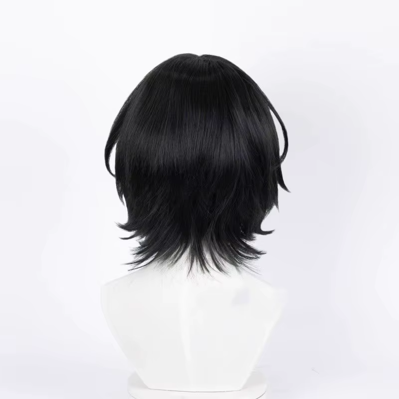 Feitan Portor cosplay costume with wig from Shadora, featuring detailed black outfit and spiky hairstyle, perfect for anime fans.