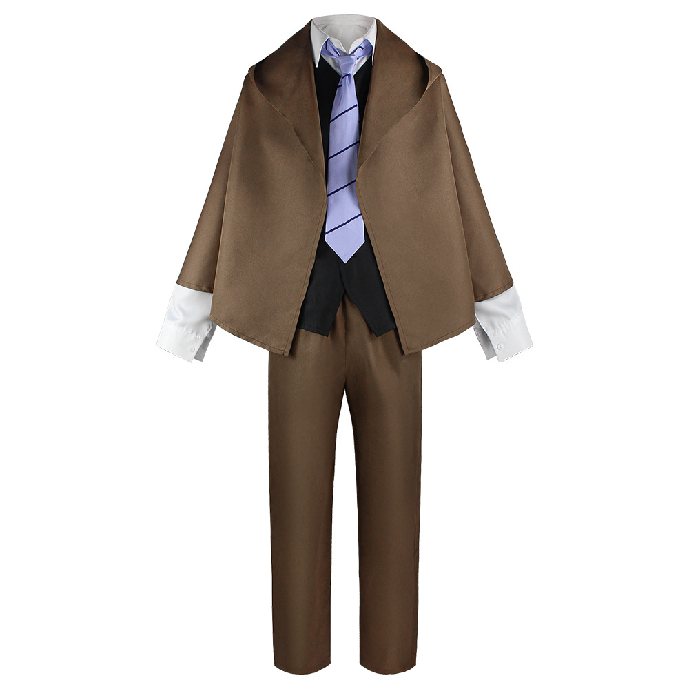 Ranpo Edogawa cosplay costume with wig from Shadora, featuring detailed clothing and hairstyle inspired by the detective character.