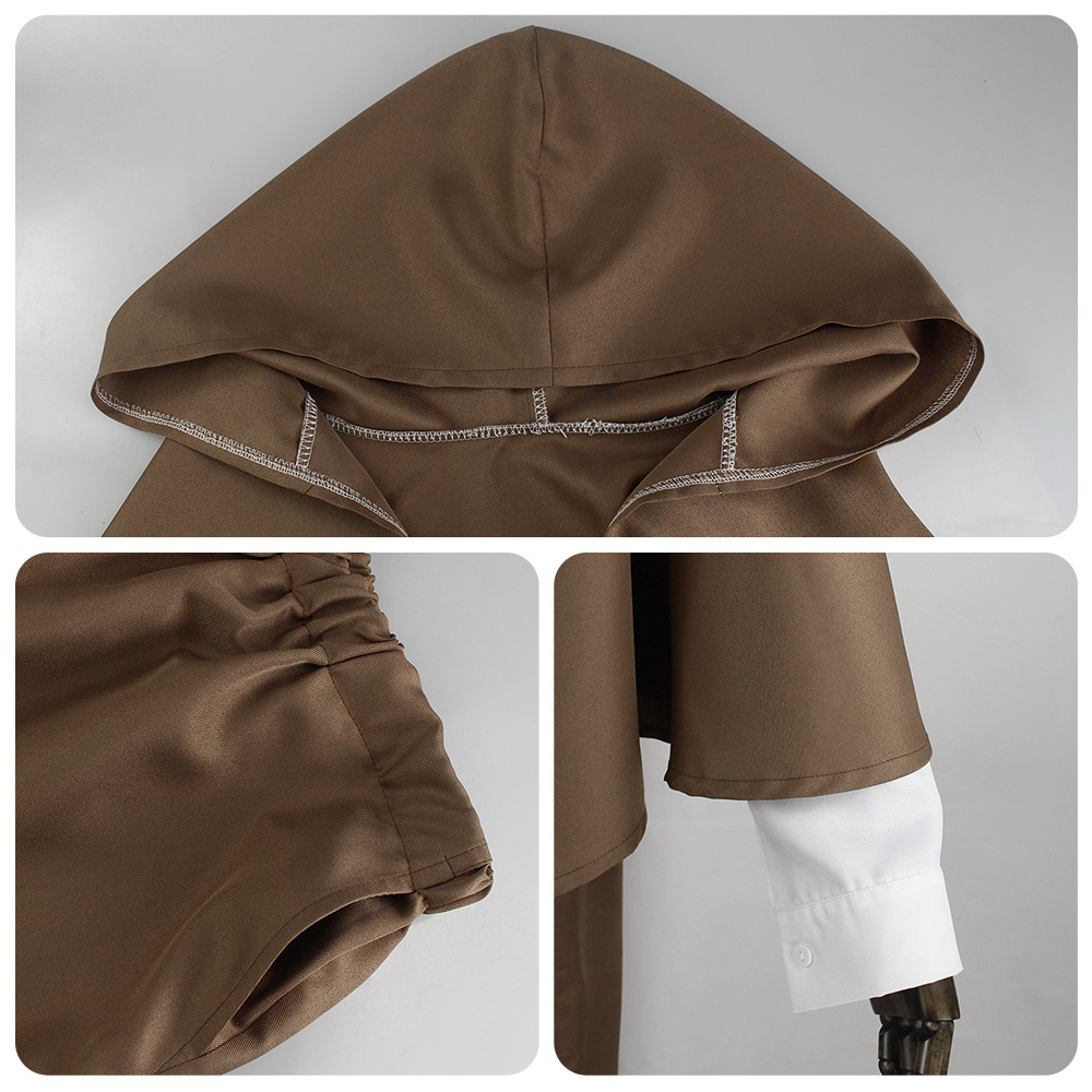 Ranpo Edogawa cosplay costume with wig from Shadora, featuring detailed clothing and a styled peruk for accurate character portrayal.