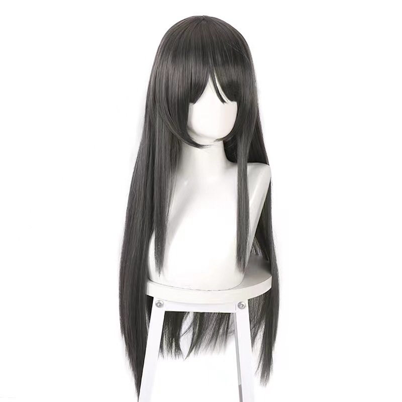 Devil Homura cosplay costume with red and black details and matching wig, designed for cosplay by Shadora.