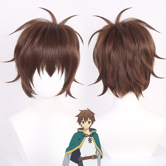 Shadora Kazuma cosplay costume with matching wig, featuring detailed costume and vibrant hair for anime character dressing.