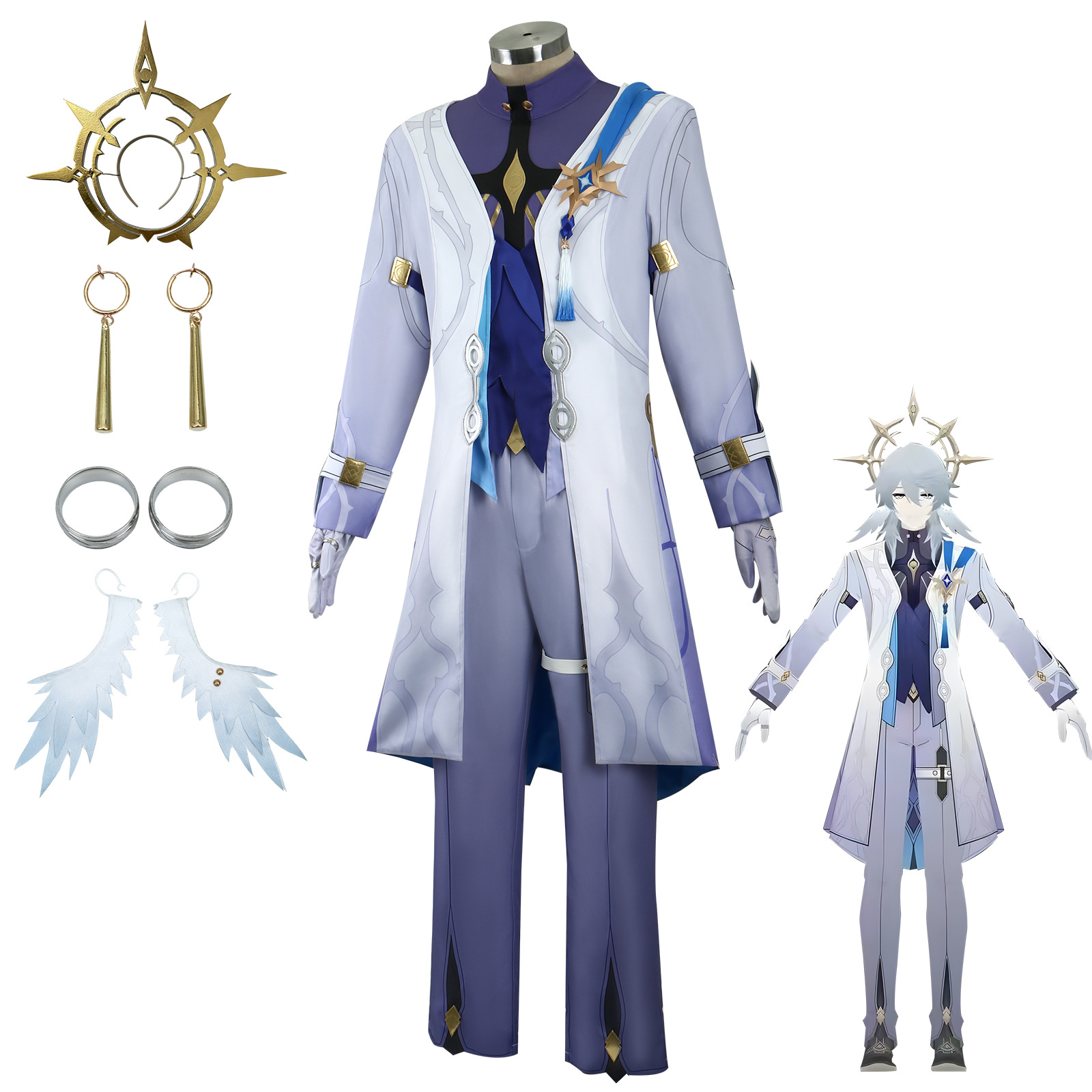 Shadora Sunday Cosplay costume with matching wig, featuring detailed design and vibrant colors, ideal for cosplay events.